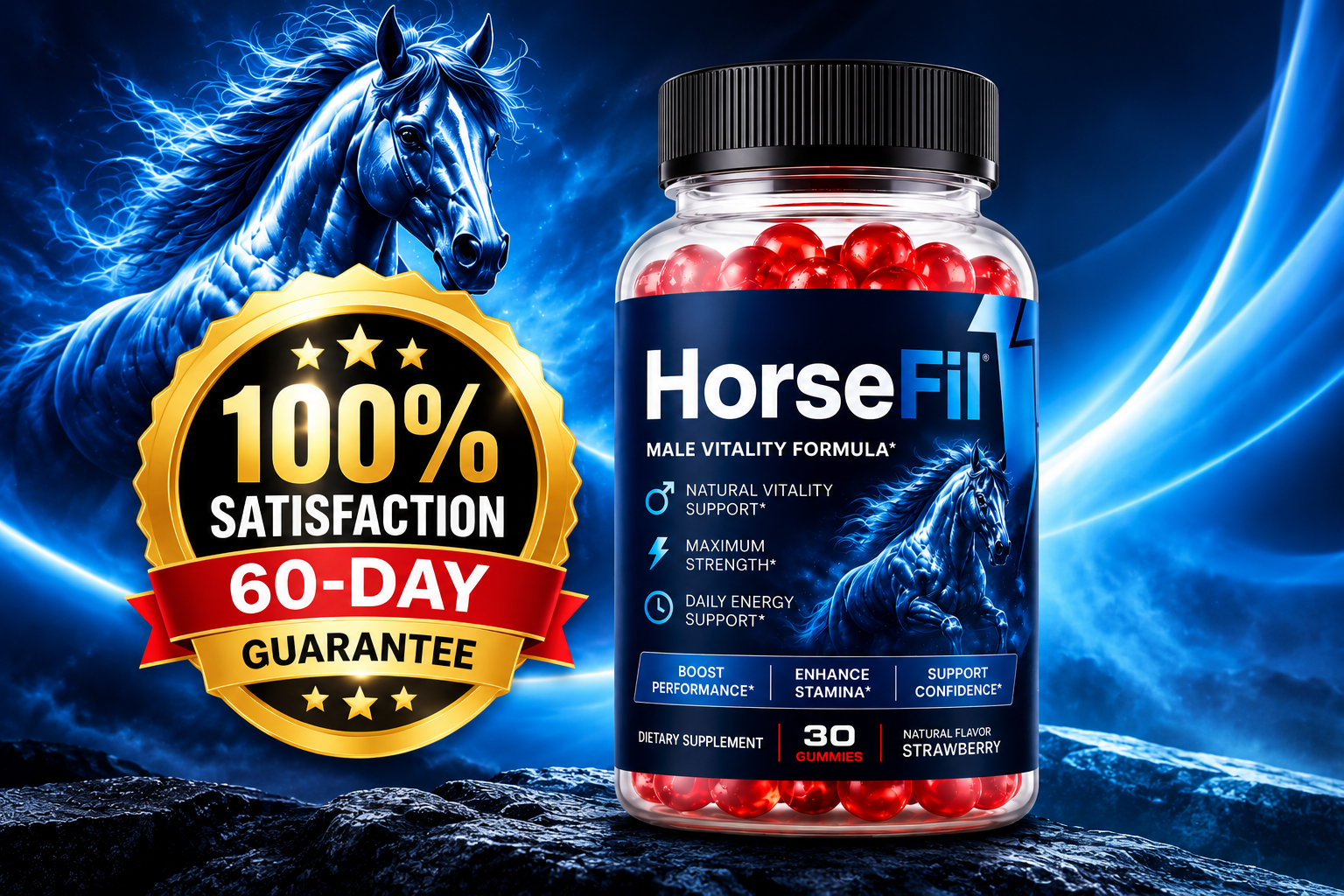 HorseFil 60-day money-back guarantee banner